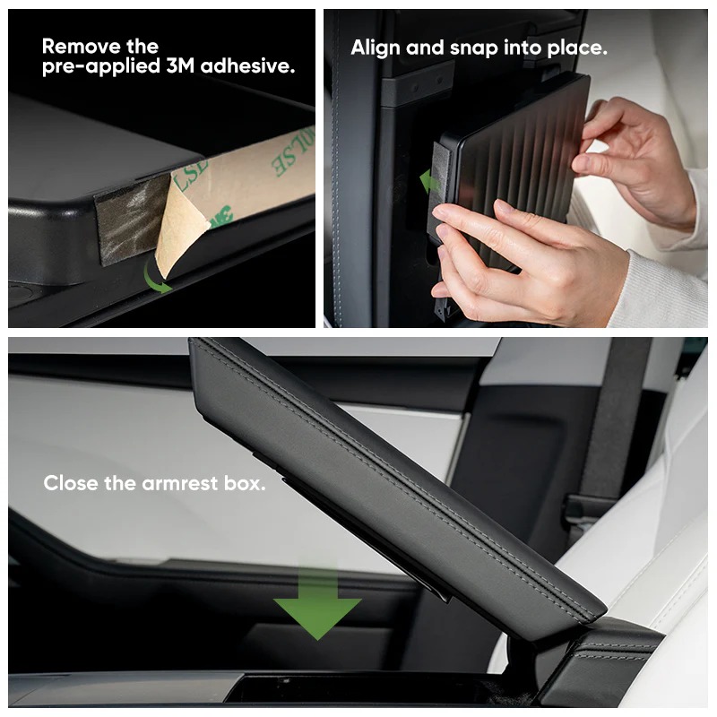 Hidden Console Storage Box for Tesla Model 3 & Model Y