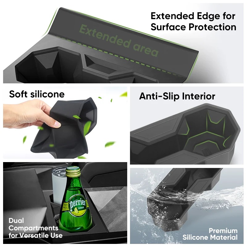 Cup Holder Insert, Compatible with Tesla Cybertruck