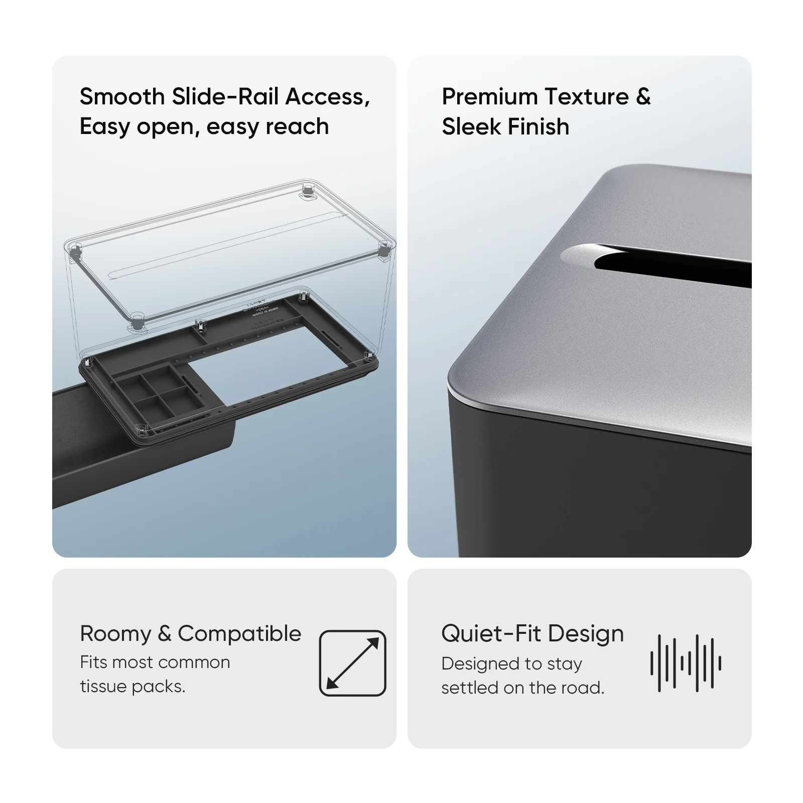 Invisible 2-in-1 Behind-Screen Organizer for 2025 Tesla Model Y Refresh (Juniper)