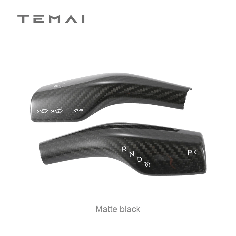 TaddonReal Carbon Fiber Stalk Cover for Tesla Model 3 & Y