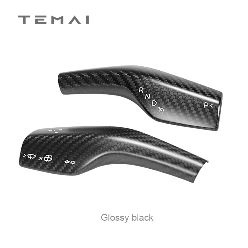 TaddonReal Carbon Fiber Stalk Cover for Tesla Model 3 & Y