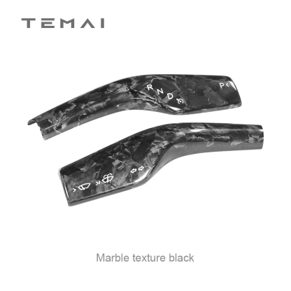 TaddonReal Carbon Fiber Stalk Cover for Tesla Model 3 & Y