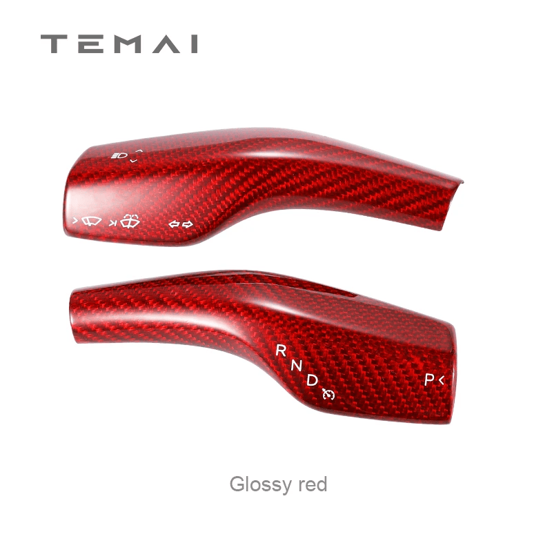 TaddonReal Carbon Fiber Stalk Cover for Tesla Model 3 & Y