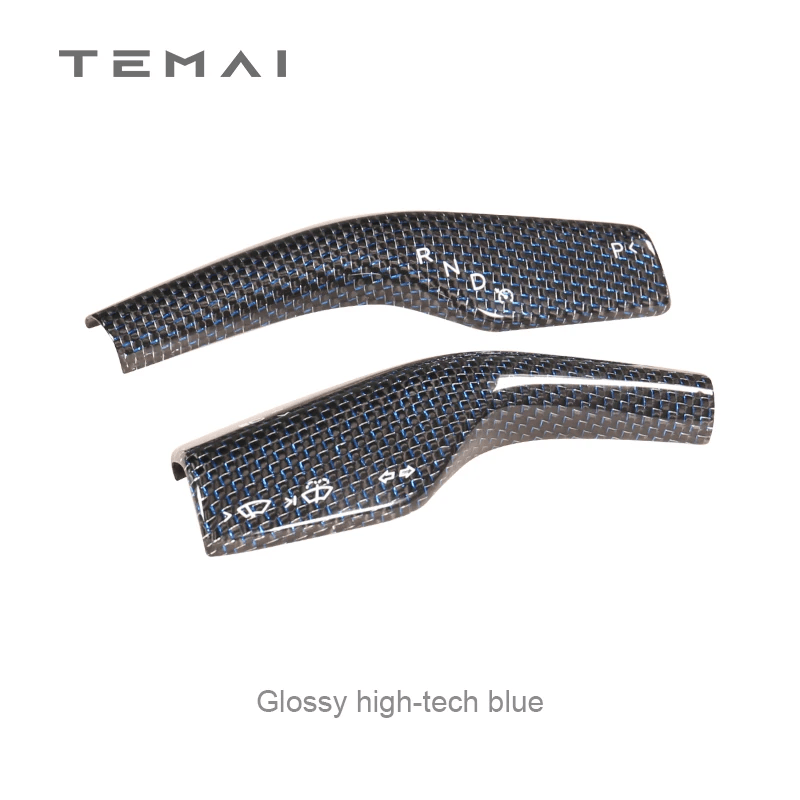 TaddonReal Carbon Fiber Stalk Cover for Tesla Model 3 & Y