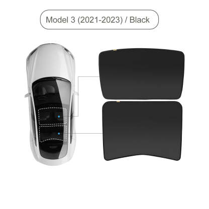 TaddonGlass Roof Sunshade for Tesla Model 3 & Model Y