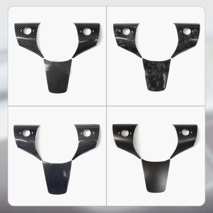 TaddonReal Carbon Fiber Steering Wheel Cover for Model 3/Y