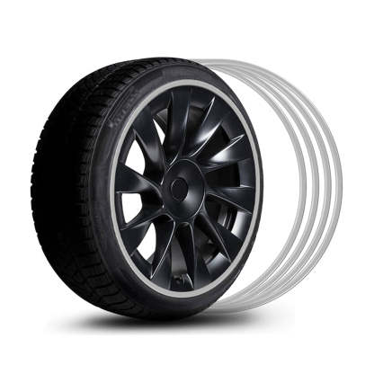 TaddonAluminum Alloy Wheel Rim Protector for Tesla Model 3/Y/S/X
