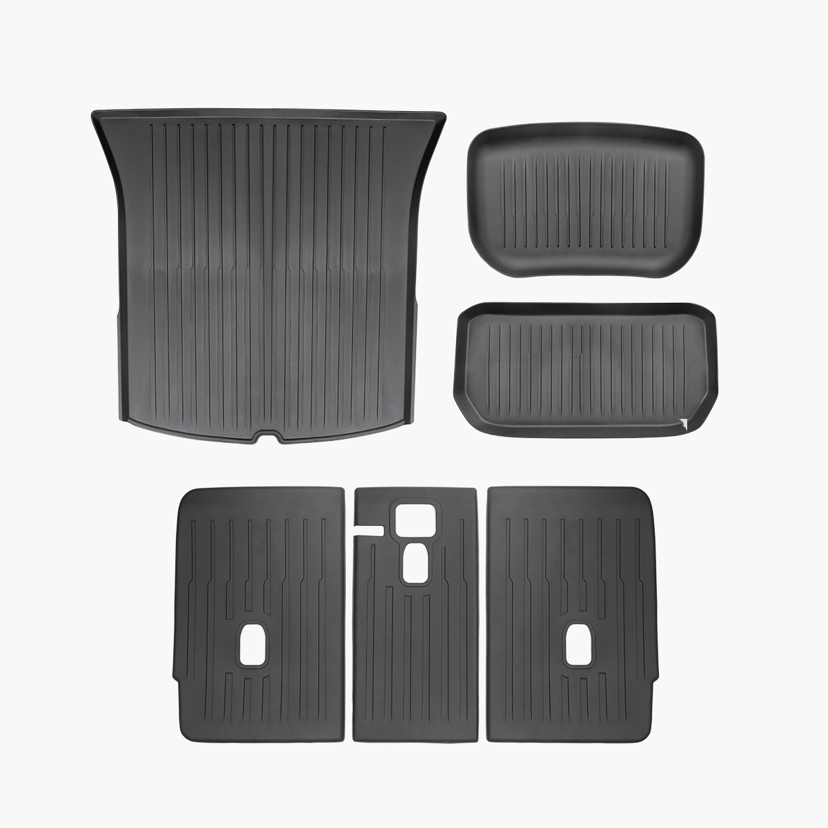 TaddonAll-Weather Cargo Liners Set with Seats Back Protector Mats for Model Y