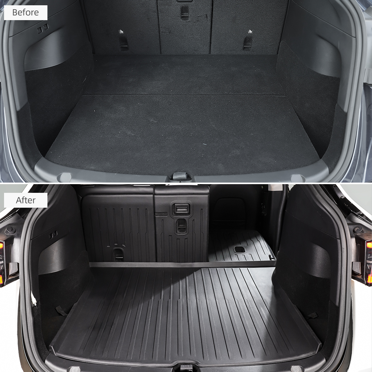 TaddonAll-Weather Cargo Liners Set with Seats Back Protector Mats for Model Y