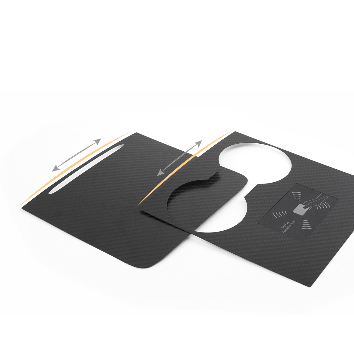 TaddonReal Carbon Fiber Console Cover for Model 3/Y