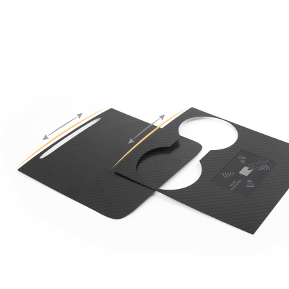 TaddonReal Carbon Fiber Console Cover for Model 3/Y