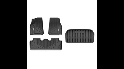 Custom Floor Mats / Trunk Mats TPE Material & All-Weather Protection 5-Seater for Tesla Model Y 2020-2024