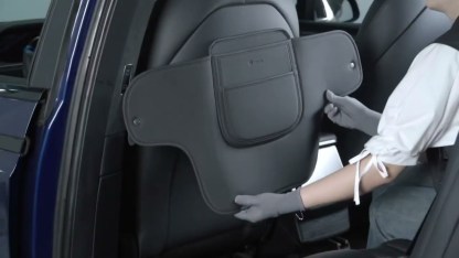 Leather Anti Kick Seat Back Protector for Tesla Model S/X