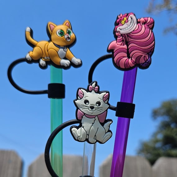 Marie - Cats of Disney Straw Toppers Standard size straw (8mm) Large size  straw (10mm)