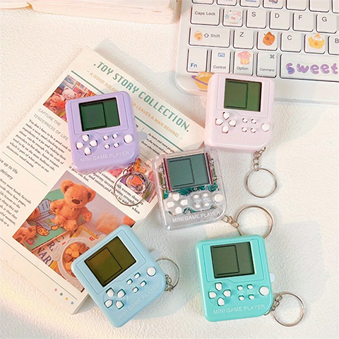 Square Game Toy Keychain
