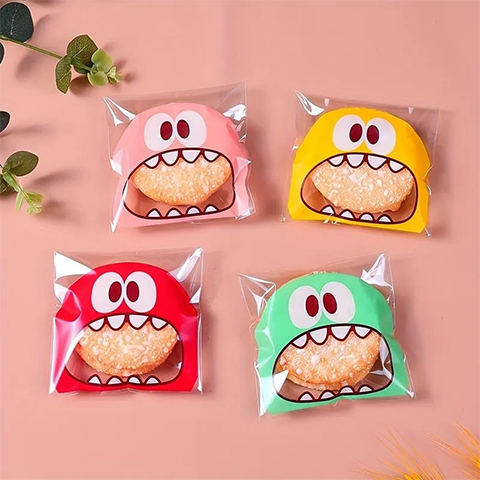 Cute Cartoon Monster Cookie Candy Bags