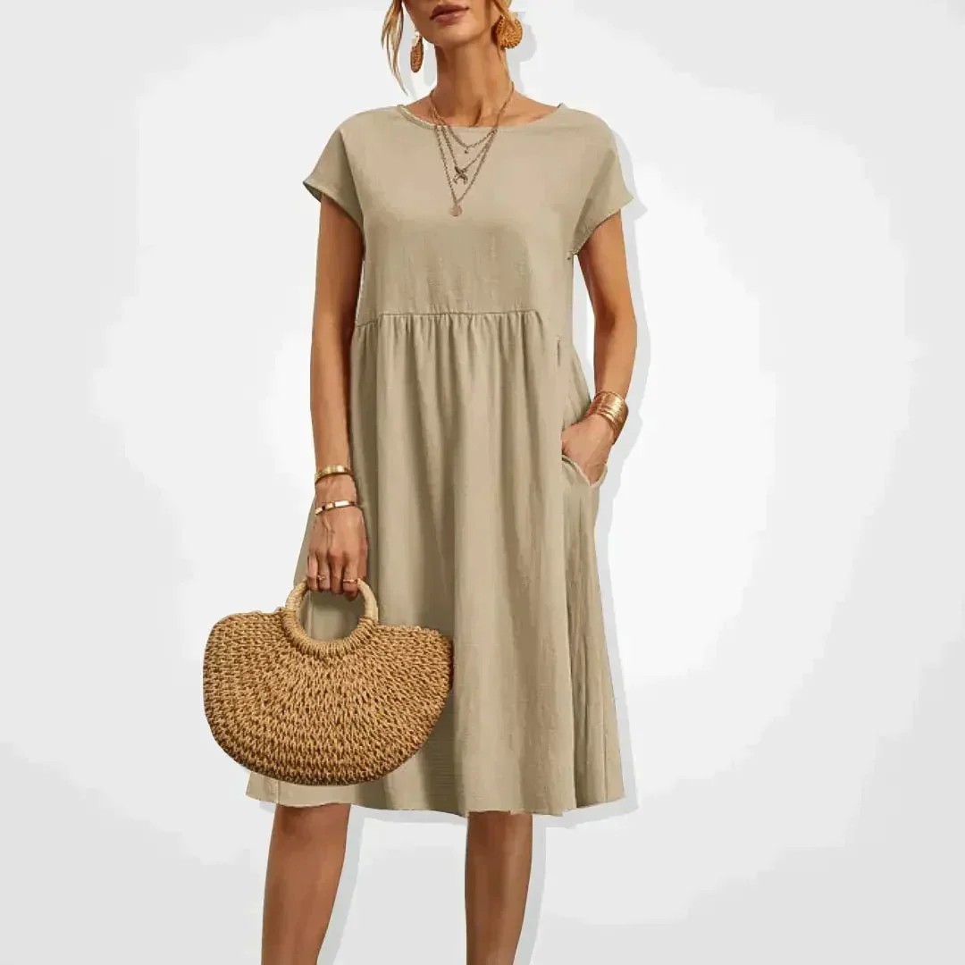Summer Women's Casual Pocket Dress
