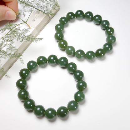 Hotan Jade Natural Lake Water Green Bracelet