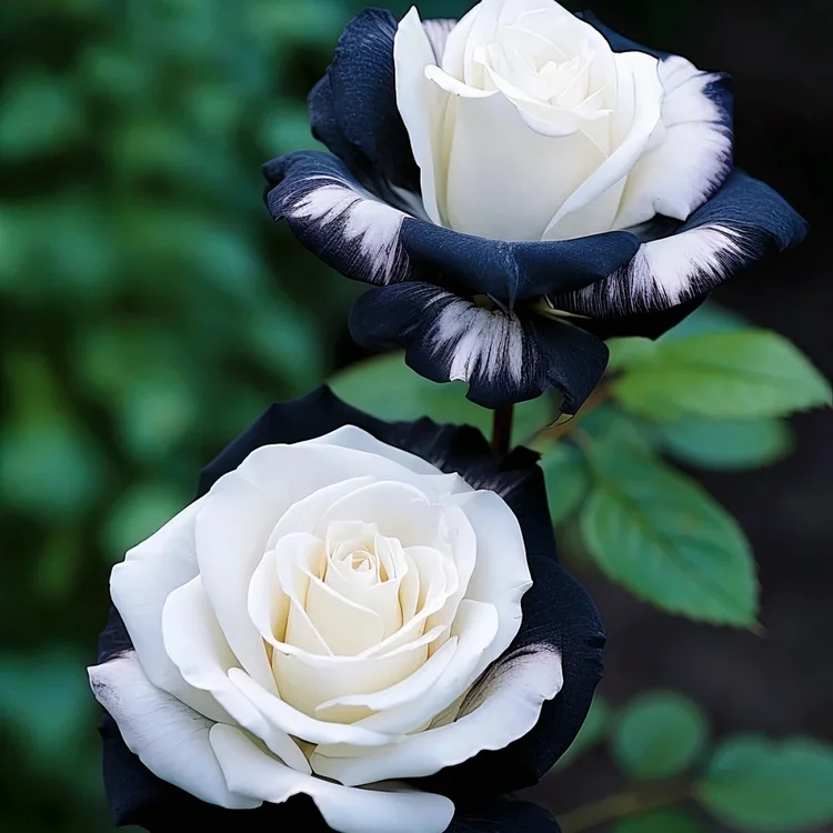 ?Black&White Kuyla Twin Roses Seeds