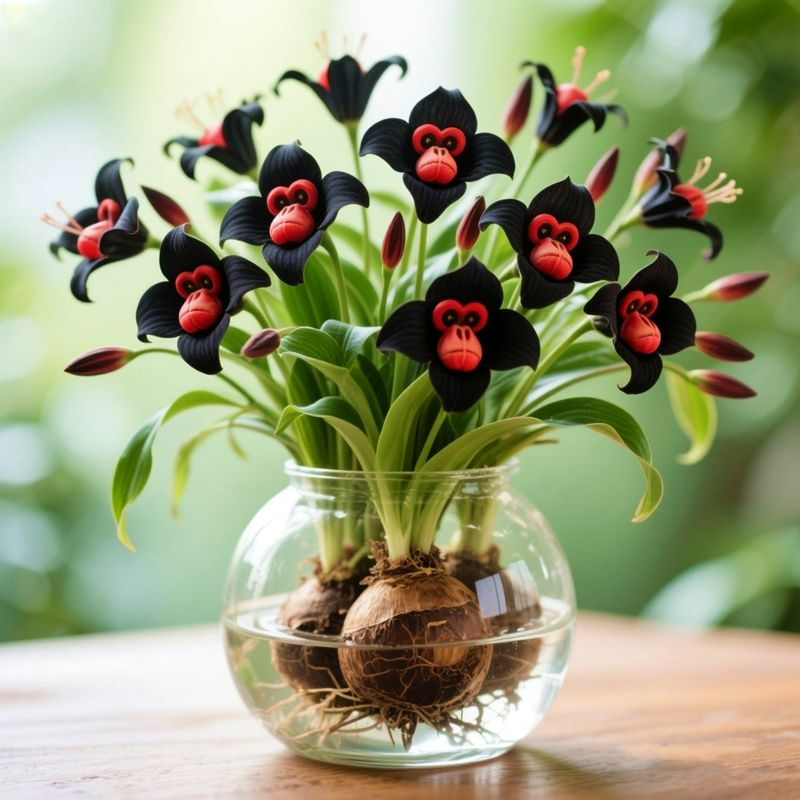 🐵💮Bulbos de orquídea mono: pueden sobrevivir en tierra o en hidroponía💧🌱