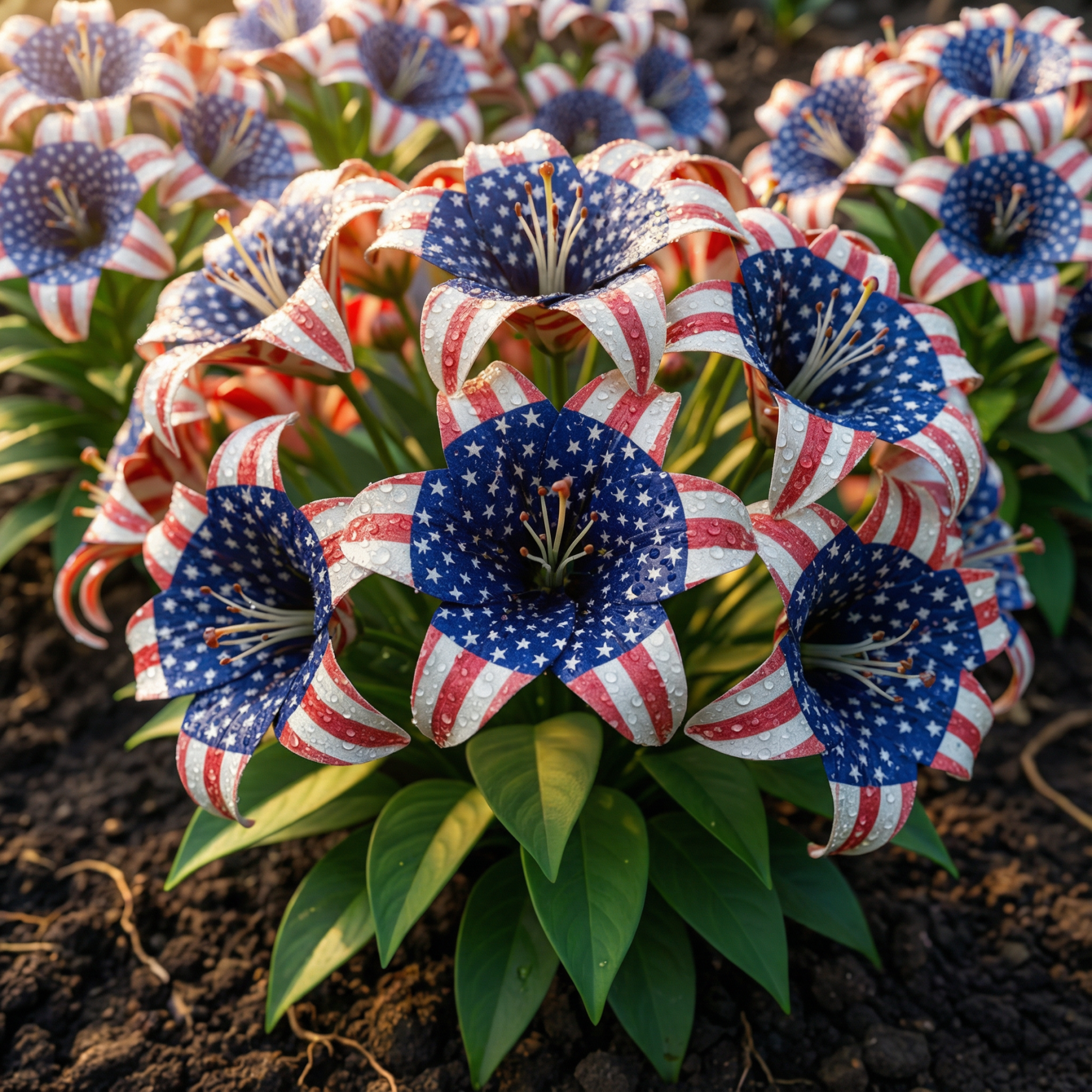 🌸 Turn your garden into a living flag