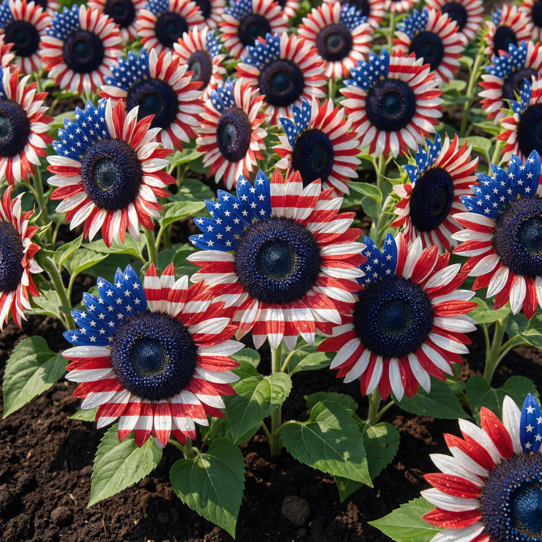 🌸 Turn your garden into a living flag