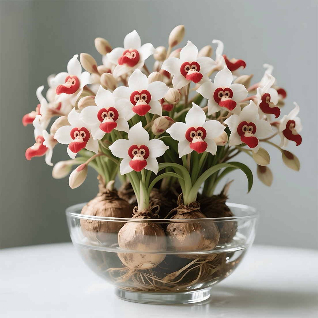 🐵💮Bulbos de orquídea mono: pueden sobrevivir en tierra o en hidroponía💧🌱