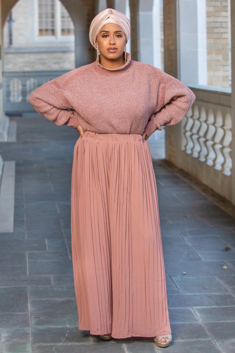 Pink Chiffon Pants