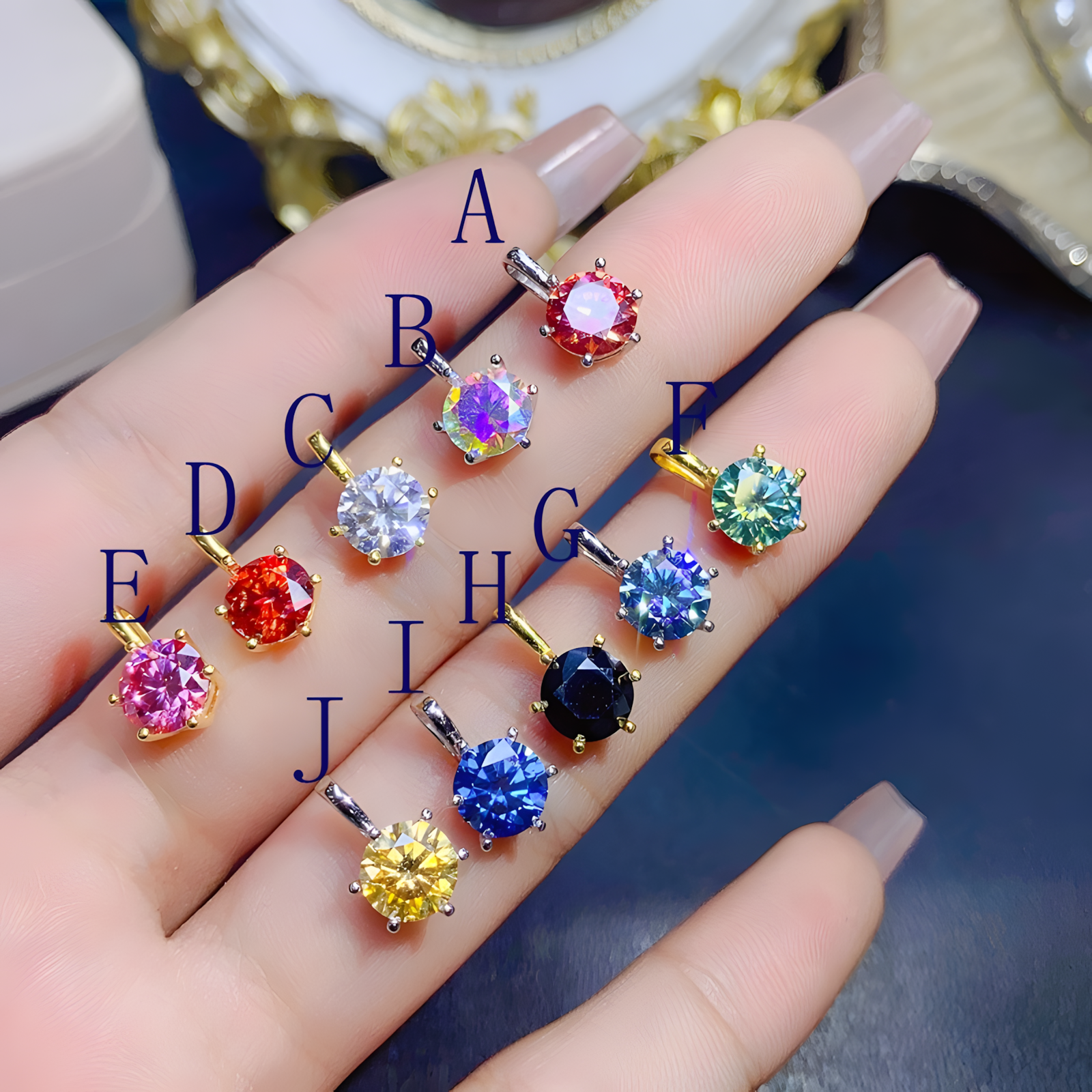 Moissanite Diamond S925 Silver Pendent Classic Design