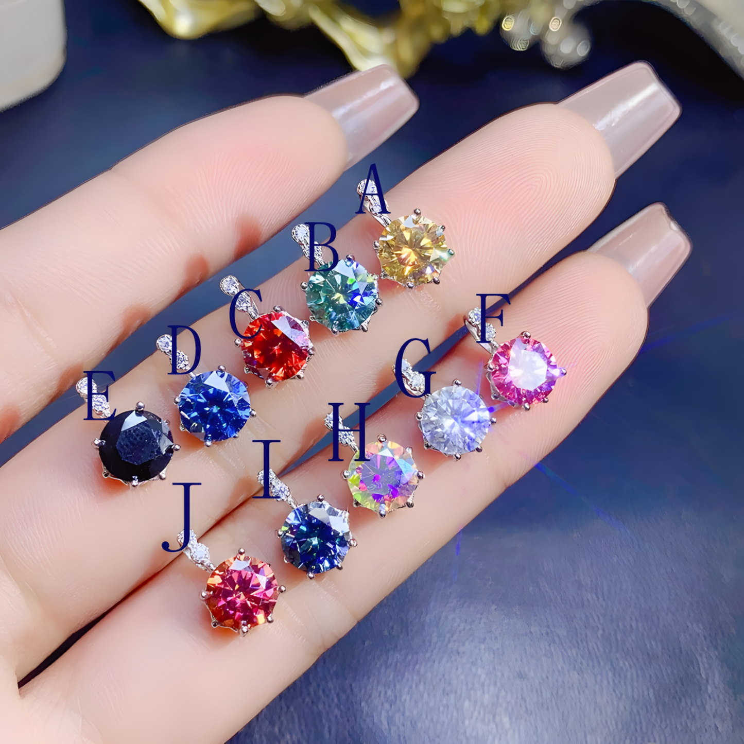 Moissanite Diamond S925 Silver Pendent Classic Design