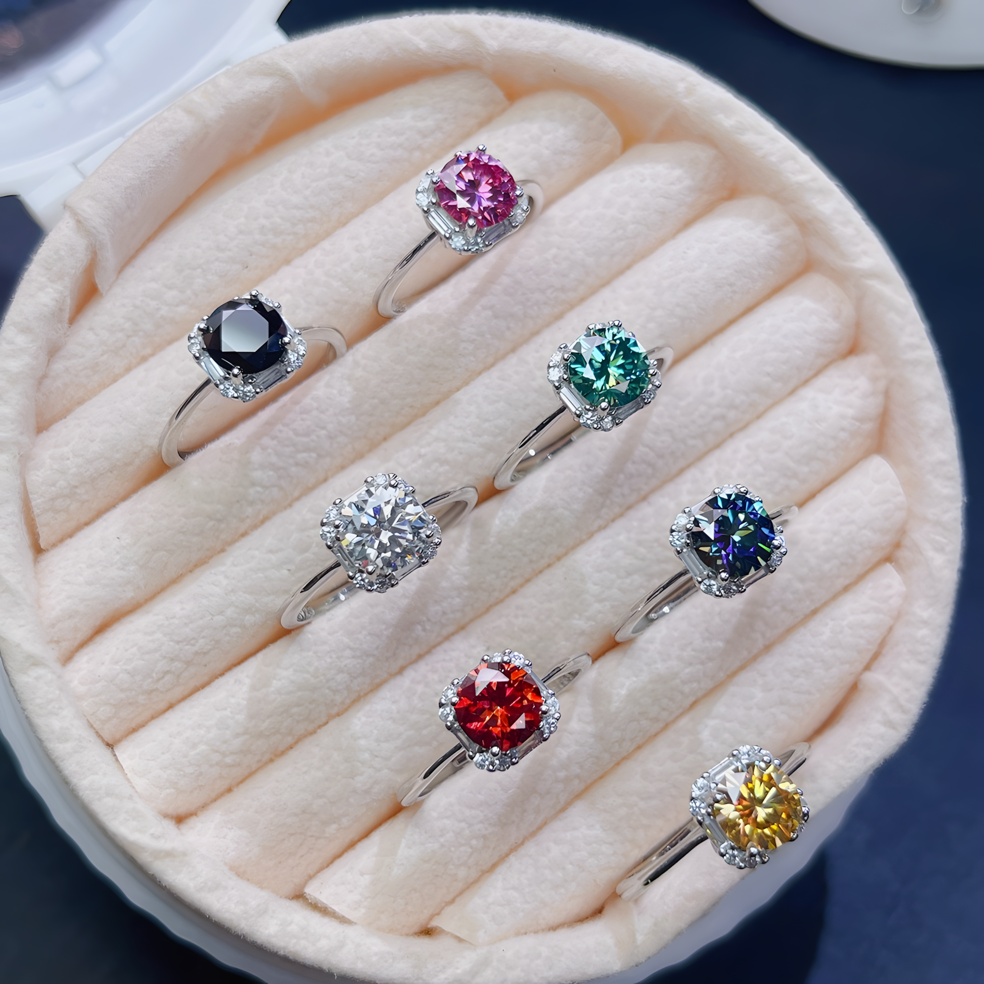 Moissanite Diamond S925 Silver Ring Classic Design