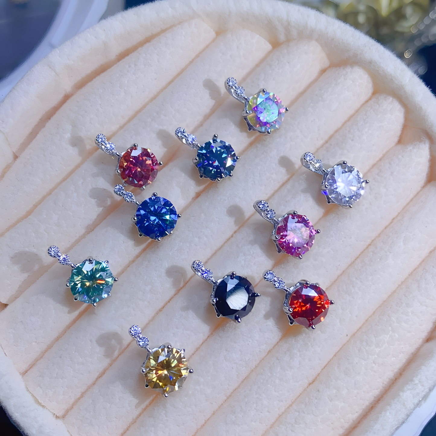 Moissanite Diamond S925 Silver Pendent Classic Design