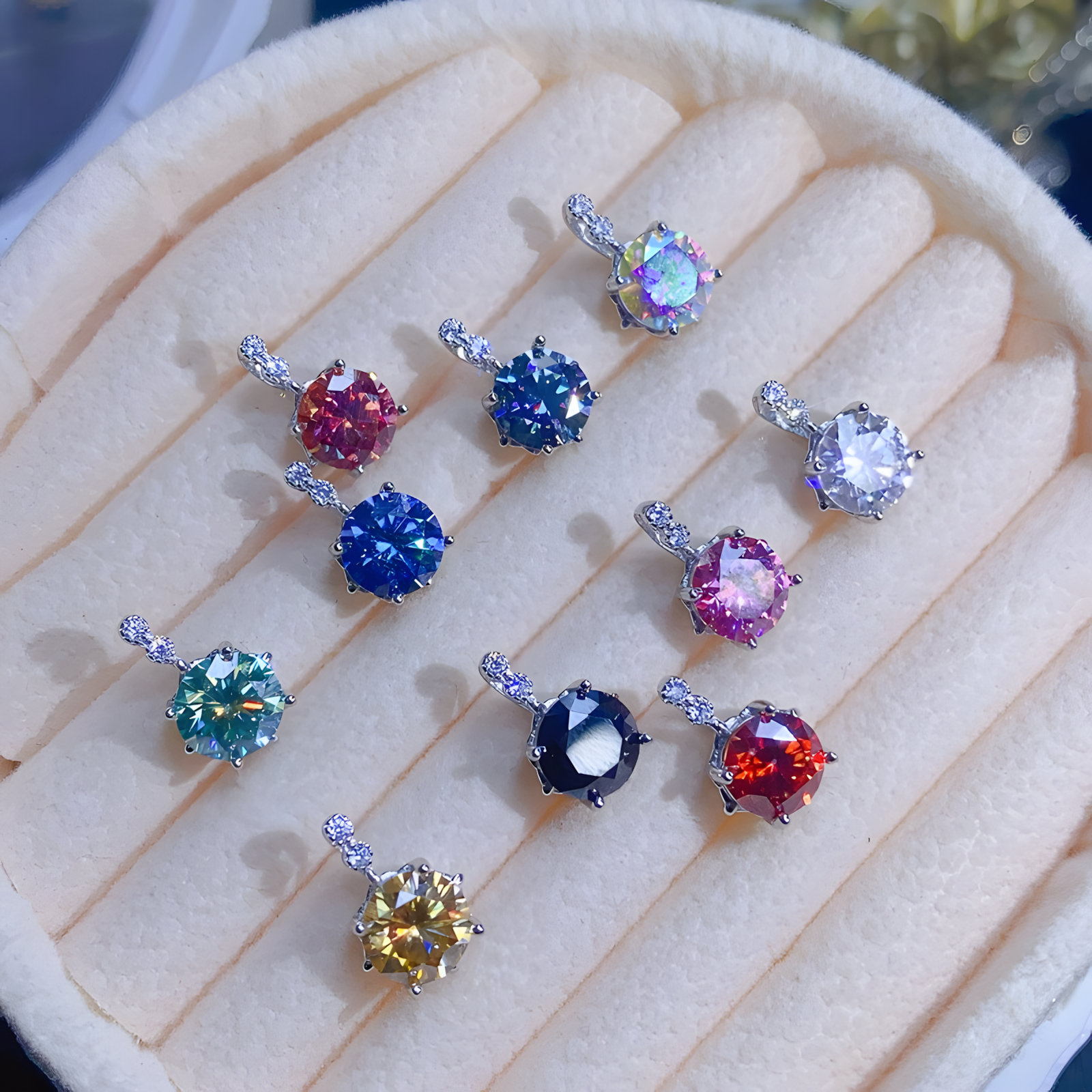 Moissanite Diamond S925 Silver Pendent Classic Design