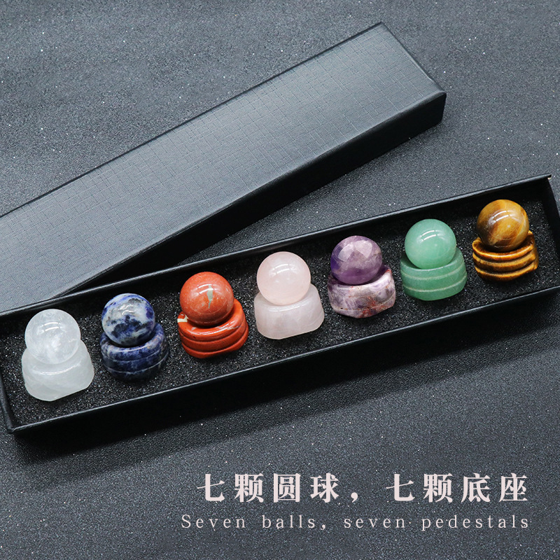 Natural Crystal Base 20mm Sphere Set，250g