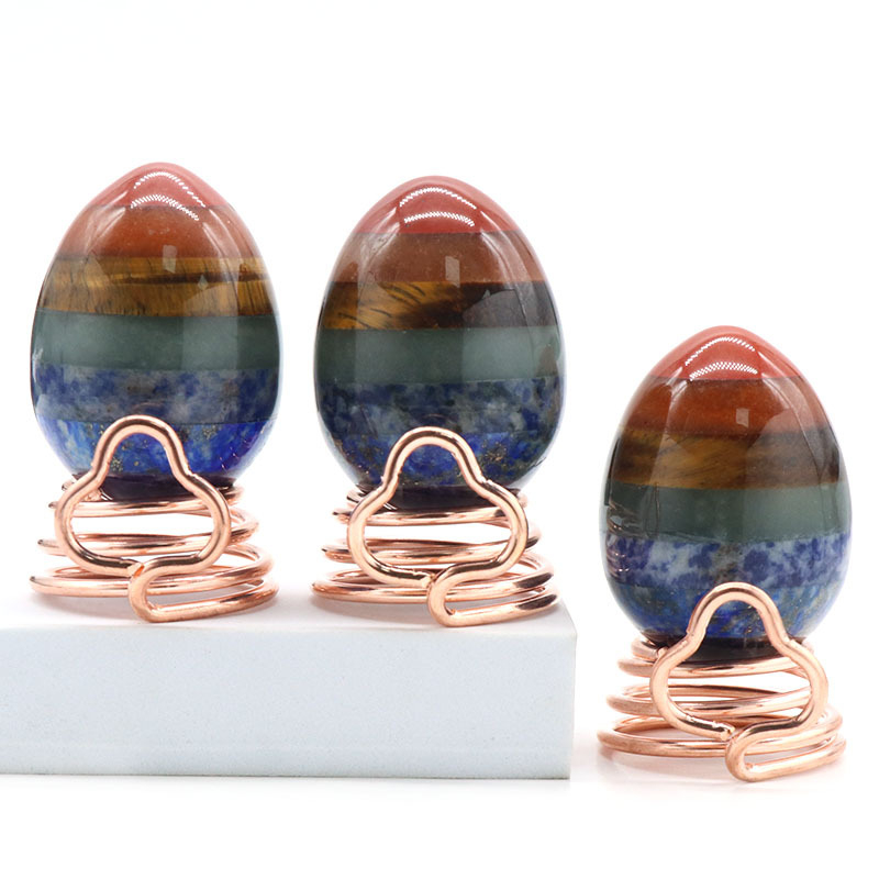 48mm Crystal Rainbow Stone Big Egg，80g