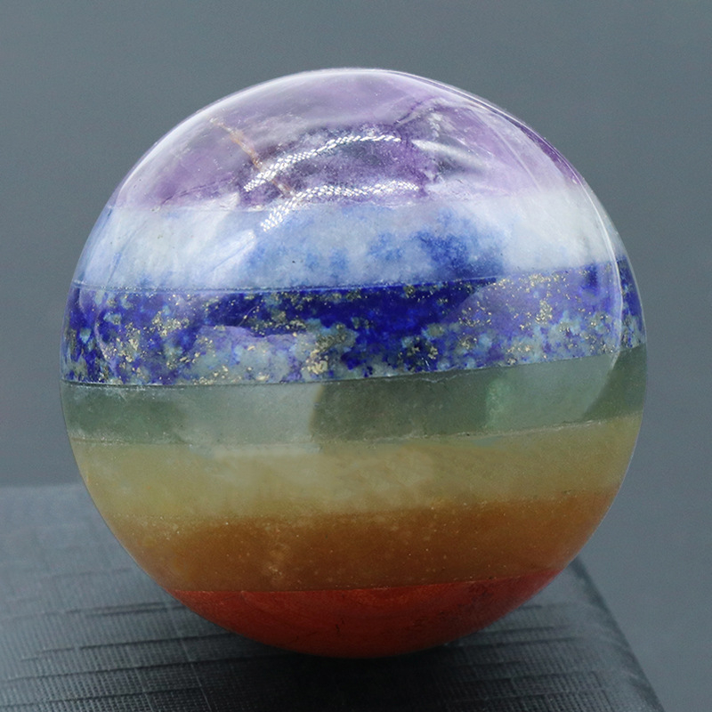 Crystal Sphere Handheld Carving,80~90g