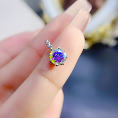 Moissanite Diamond S925 Silver Pendent Classic Design