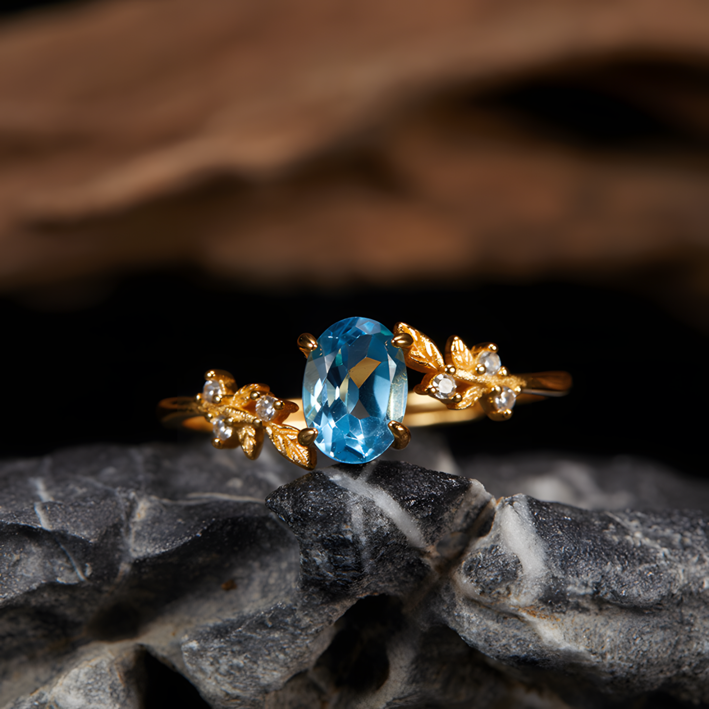 Oval Faceted Tanzanite S925 Silver Ring Four Claw Design