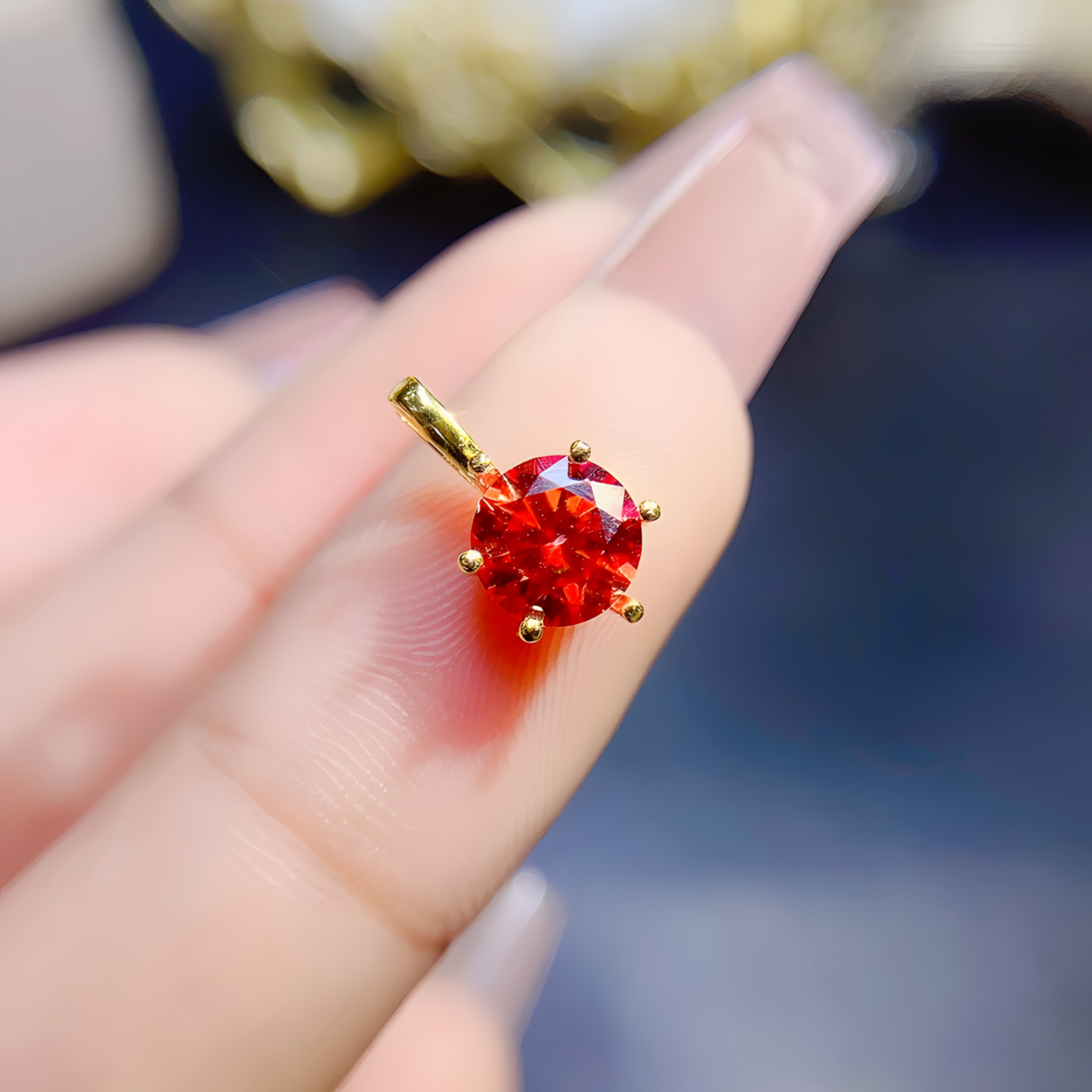 Moissanite Diamond S925 Silver Pendent Classic Design