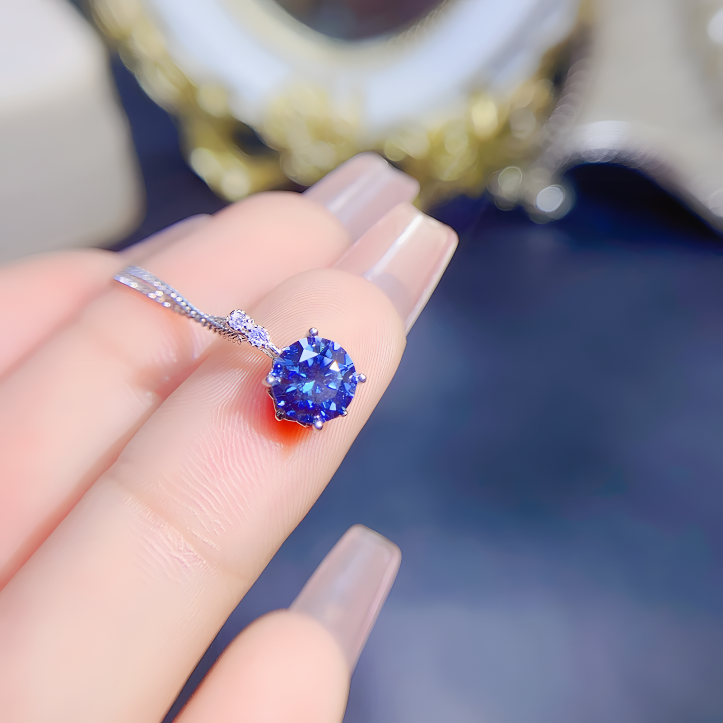 Moissanite Diamond S925 Silver Pendent Classic Design