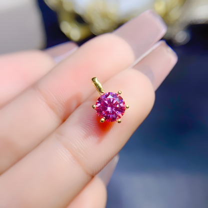 Moissanite Diamond S925 Silver Pendent Classic Design