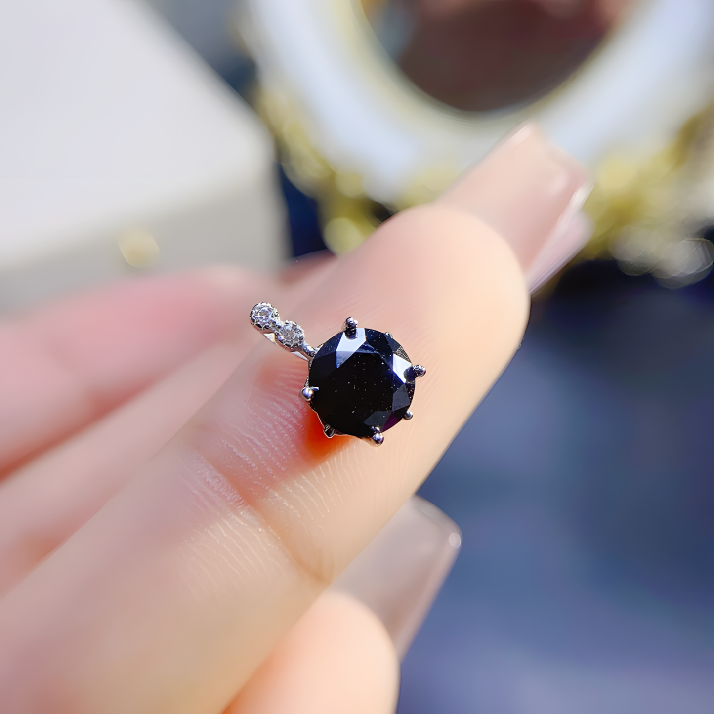 Moissanite Diamond S925 Silver Pendent Classic Design