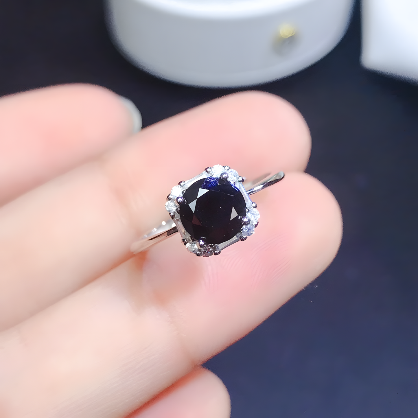 Moissanite Diamond S925 Silver Ring Classic Design