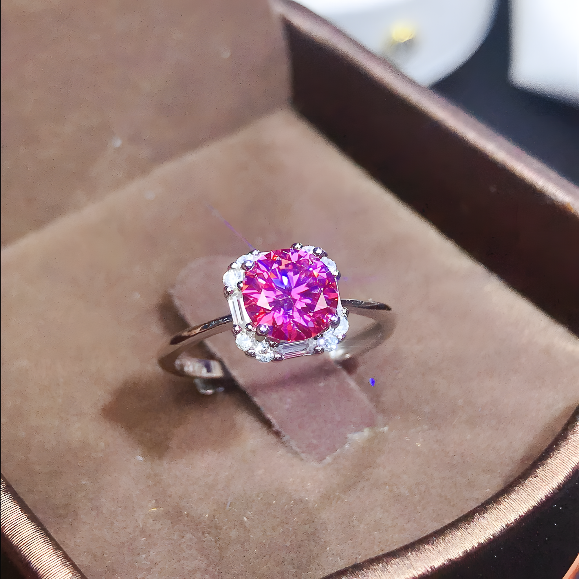 Moissanite Diamond S925 Silver Ring Classic Design