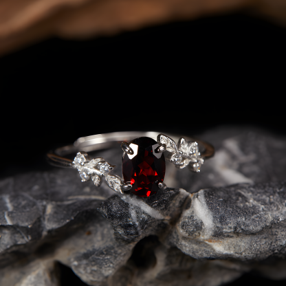 Oval Faceted Tanzanite S925 Silver Ring Four Claw Design