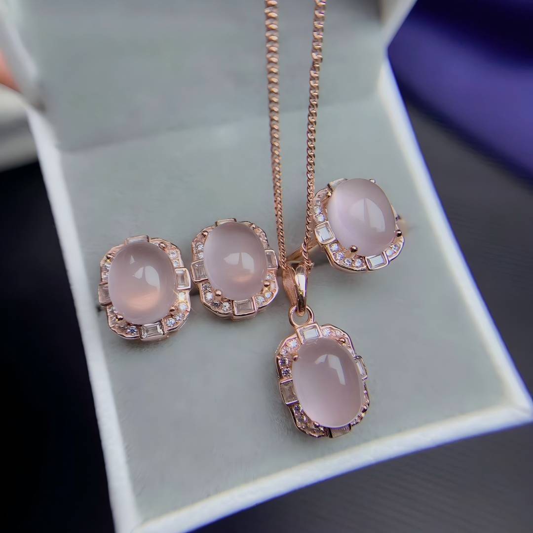 S925 Rose Quartz