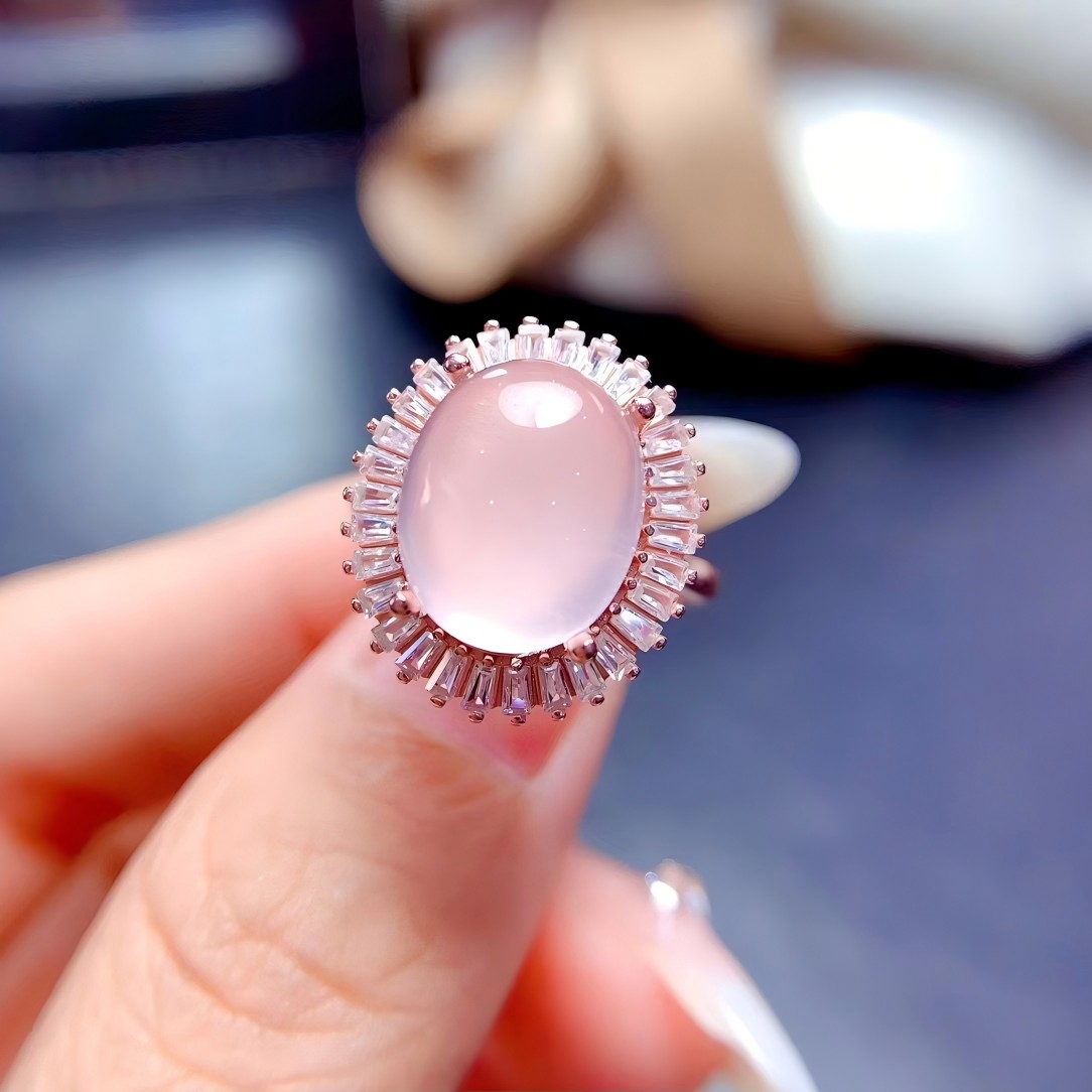 S925 Rose Quartz 