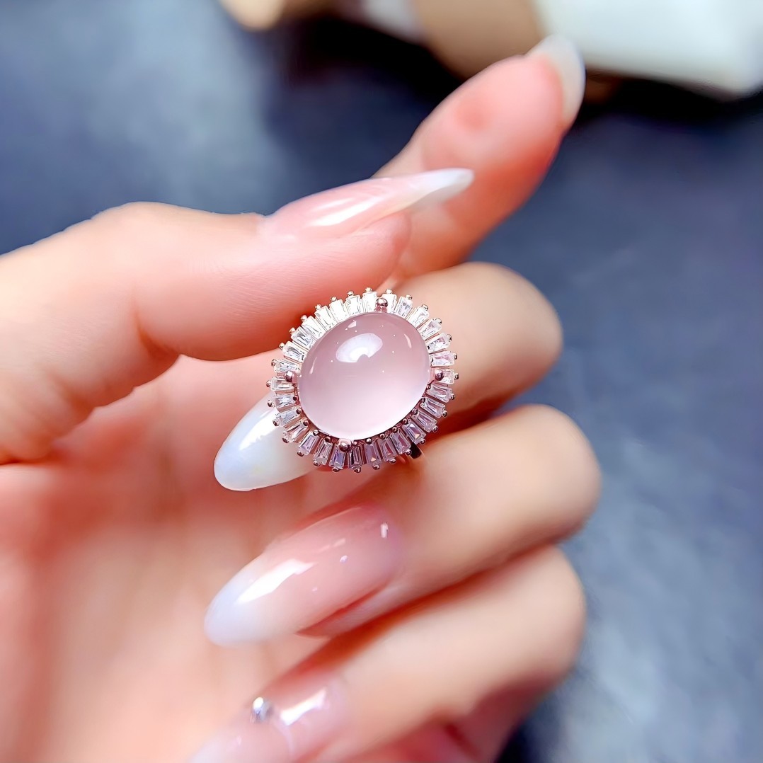 S925 Rose Quartz 
