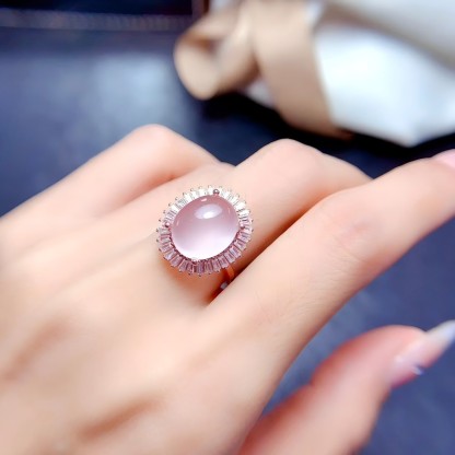 S925 Rose Quartz 
