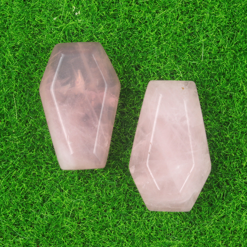 Crystal Agate Mini Coffin Carvings
